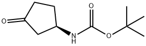 Carbamic acid, [(1R)-3-oxocyclopentyl]-, 1,1-dimethylethyl ester (9CI) Structure