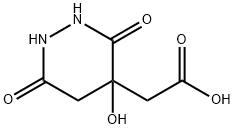 Hexahydro-4-hydroxy-3,6-dioxopyridazine-4-acetic acid Structure