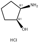 cis-(1S,2R)-2-Aminocyclopentanol hydrochloride Structure