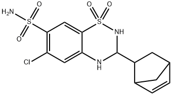 莰烯氯噻嗪 结构式