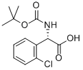 (S)-N-叔丁氧羰基-(2'-氯苯基)甘氨酸 结构式