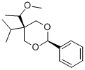 5α-イソプロピル-5β-(1-メトキシエチル)-2β-フェニル-1,3-ジオキサン 化学構造式