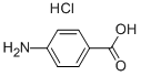 p-アミノ安息香酸·塩酸塩 化学構造式