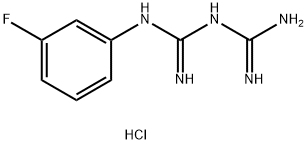 1-(3-氟苯基)双胍 盐酸盐, 2267-49-4, 结构式