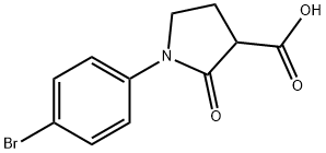 1-(4-Bromophenyl)-2-oxopyrrolidine-3-carboxylic acid Structure