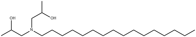 1,1'-(ヘキサデシルイミノ)ビス(2-プロパノール) 化学構造式