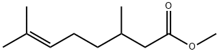 3,7-ジメチル-6-オクテン酸メチル 化学構造式
