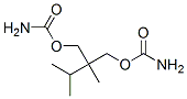 2-メチル-2-(1-メチルエチル)プロパン-1,3-ジオールジカルバマート 化学構造式