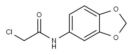 N-BENZO[1,3]DIOXOL-5-YL-2-CHLORO-ACETAMIDE Structure