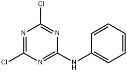 4,6-ジクロロ-N-フェニル-s-トリアジン-2-アミン 化学構造式