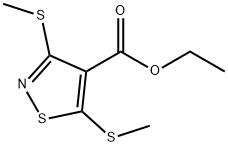3,5-ビス(メチルチオ)-4-イソチアゾールカルボン酸エチル 化学構造式
