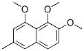 1,2,8-Trimethoxy-6-methylnaphthalene Struktur