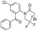N-(2-benzoyl-4-chlorophenyl)-2-bromo-N-(2,2,2-trifluoroethyl)acetamide Structure