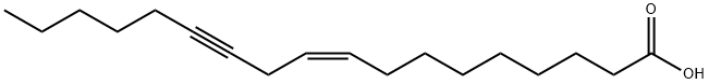 octadec-9-en-12-ynoic acid 结构式