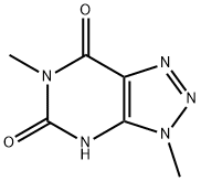 3,6-Dimethyl-3,4-dihydro-5H-1,2,3-triazolo[4,5-d]pyrimidine-5,7(6H)-dione 结构式
