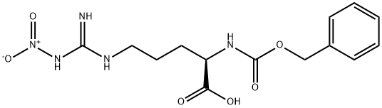 Z-D-ARG(NO2)-OH 结构式