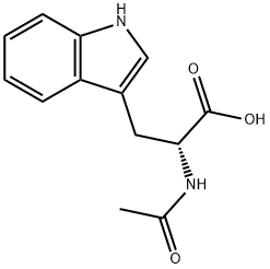 N-乙酰基-D-色氨酸 结构式