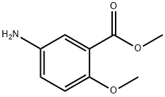 5-氨基-2-甲氧基苯甲酸甲酯, 22802-67-1, 结构式