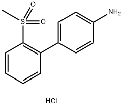 2'-METHANESULFONYL-BIPHENYL-4-YLAMINE HYDROCHLORIDE Structure