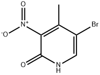 5-溴-4-甲基-3-硝基-2(1H)-吡啶酮, 228410-90-0, 结构式