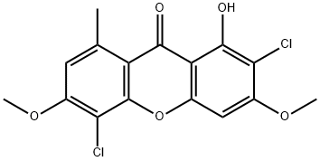2,5-dichloro-1-hydroxy-3,6-dimethoxy-8-methyl-xanthen-9-one|