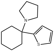 1-(1-(2-thienyl)cyclohexyl)pyrrolidine 结构式