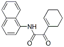 1-Cyclohexene-1-glyoxylamide, N-1-naphthyl- Structure