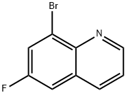 8-BROMO-6-FLUOROQUINOLINE 结构式