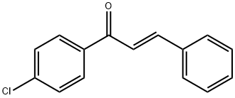 (E)-1-(4-クロロフェニル)-3-フェニル-2-プロペン-1-オン 化学構造式