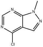 4-クロロ-1-メチル-1H-ピラゾロ[3,4-d]ピリミジン 化学構造式