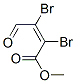 (Z)-2,3-ジブロモ-4-オキソ-2-ブテン酸メチル 化学構造式