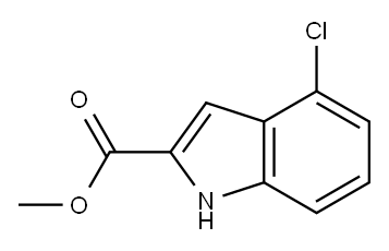 4-氯-2-吲哚甲酸甲酯, 230291-43-7, 结构式