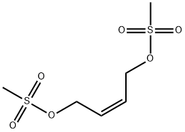 (Z)-1,4-Bis(mesyloxy)-2-butene 结构式