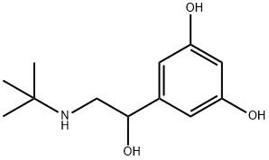 5-(1-Hydroxy-2-tert-butylamino-ethyl)benzene-1,3-diol Struktur