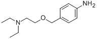 4-[[2-(ジエチルアミノ)エトキシ]メチル]ベンゼンアミン 化学構造式