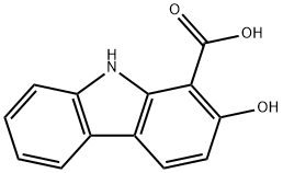 2-hydroxy-9H-carbazole-1-carboxylic acid Struktur