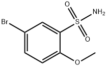 5-溴-2-甲氧基苯磺酰胺 结构式