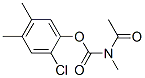 N-アセチル-N-メチルカルバミド酸2-クロロ-4,5-ジメチルフェニル 化学構造式