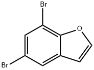 5,7-ジブロモベンゾフラン 化学構造式