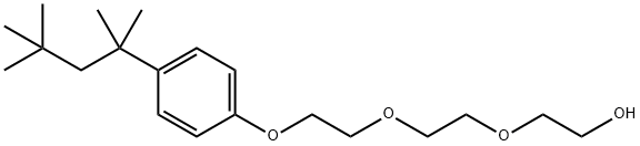 Ethanol, 2-[2-[2-[4-(1,1,3,3-tetramethylbutyl)phenoxy]ethoxy]ethoxy]- Structure