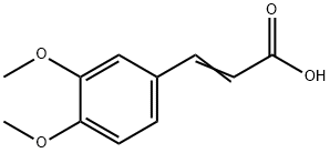 3,4-二甲氧基肉桂酸, 2316-26-9, 结构式