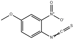 4-メトキシ-2-ニトロフェニルイソチオシアナート 化学構造式