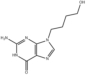 9-(4-hydroxybutyl)guanine Struktur