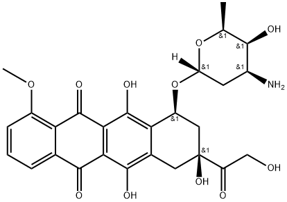 阿霉素, 23214-92-8, 结构式