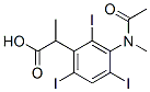 2,4,6-Triiodo-3-(N-methylacetylamino)hydratropic acid Structure