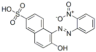 6-hydroxy-5-[(2-nitrophenyl)azo]naphthalene-2-sulphonic acid Structure