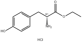 D-酪氨酸乙酯盐酸盐 结构式
