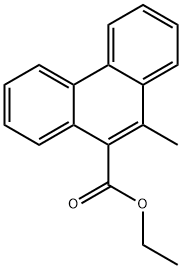 ETHYL 10-METHYL-9-PHENANTHRENECARBOXYLATE Structure