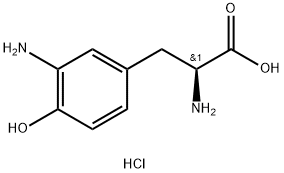 3-氨基-L-酪氨酸二盐酸一水合物, 23279-22-3, 结构式
