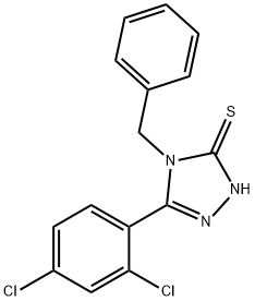 4-BENZYL-5-(2,4-DICHLOROPHENYL)-4H-1,2,4-TRIAZOLE-3-THIOL Structure
